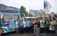 PELEPASAN CALON HAJI KLOTER 13, BUPATI” JAGA KESEHATAN DAN DOAKAN UNTUK KEBAIKAN SUKABUMI”