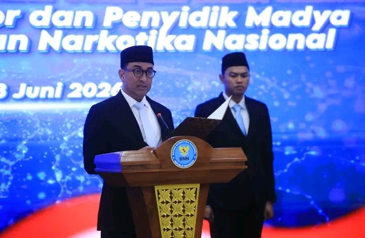 BNN RI LANTIK PEJABAT ADMINISTRATOR DAN PENYIDIK MADYA