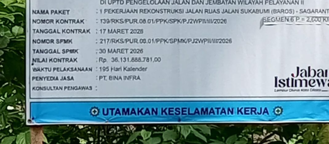Diduga Langgar Spek PUPR, Proyek Rp36 Miliar Ruas Baros–Sagaranteun Disorot Warga & DPD JWI ( jajaran wartwan Indonesia ) Sukabumi raya
