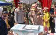 RESMIKAN JEMBATAN MERAH PUTIH PRESISI DI CIBADAK, BUPATI MINTA MASYARAKAT MERAWATNYA SEBAIK MUNGKIN