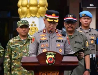 POLRES SUKABUMI GELAR APEL KEBANGSAAN BERSAMA TIGA PILAR ” JAGA RAWAT JAWA BARAT UNTUK INDONESIA”