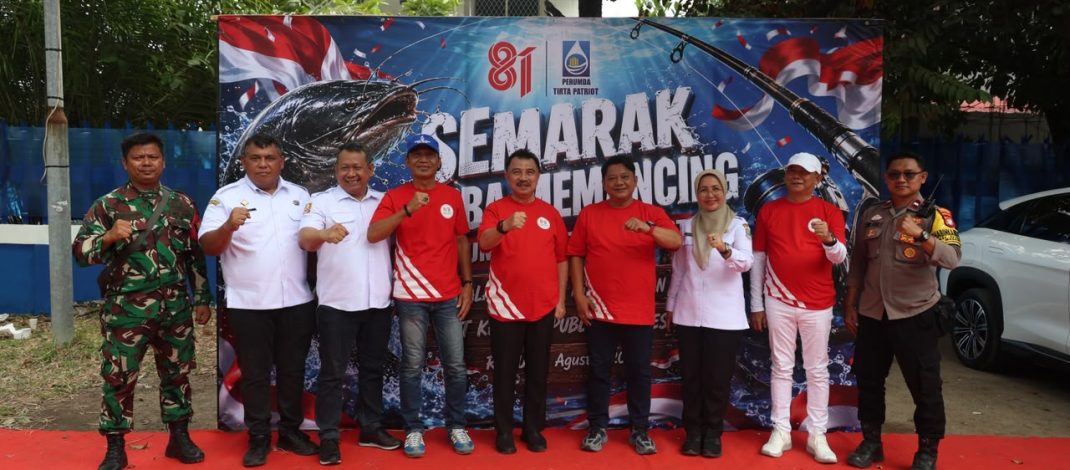 Lomba Mancing Warnai HUT ke-81 RI, Jajaran Perumda Tirta Patriot Bangun Kebersamaan