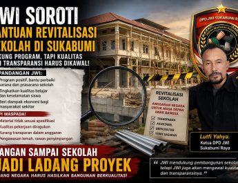 JWI Sukabumi raya:Dukung Program Revitalisasi sekolah ,tetapi pelaksanannya harus Transparan dan sesuai standar
