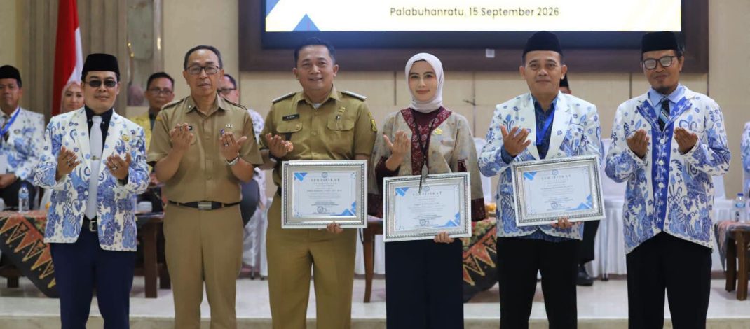 65 Pengurus AKSI Sukabumi Dikukuhkan, Sekda Dorong Profesionalisme Guru dan Kepsek