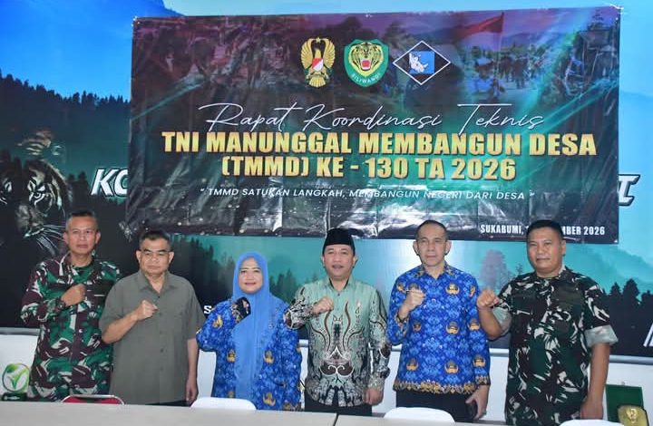 Desa Mekarjaya Ciemas Jadi Pusat TMMD ke-130, Pemkab Sukabumi Siap Dukung Penuh