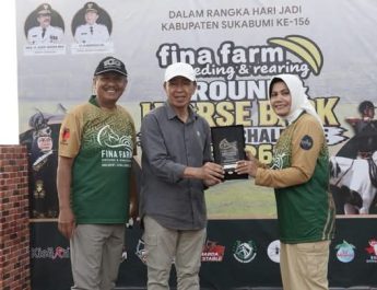 Atlet Malaysia dan Australia Tampil, Sekda Sukabumi Tutup Event Panahan Berkuda di Nyalindung