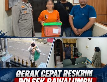 GERAK CEPAT RESKRIM POLSEK RAWALUMBU, TERSANGKA PENCURIAN RUMAH KOSONG BERHASIL DIAMANKAN