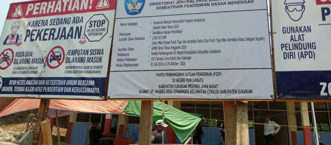 Revitalisasi SDN Puncak Batu Dipertanyakan, Kepsek Diminta Jangan Lepas Tanggung Jawab
